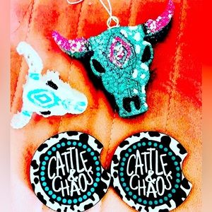 bull head car freshie set/bundle